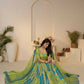 Kesar Fab Green Banarasi Silk Embroidered Lehenga | Swadesiicart