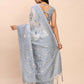 Shree Shyam Fashion Linen Cotton Grey Saree