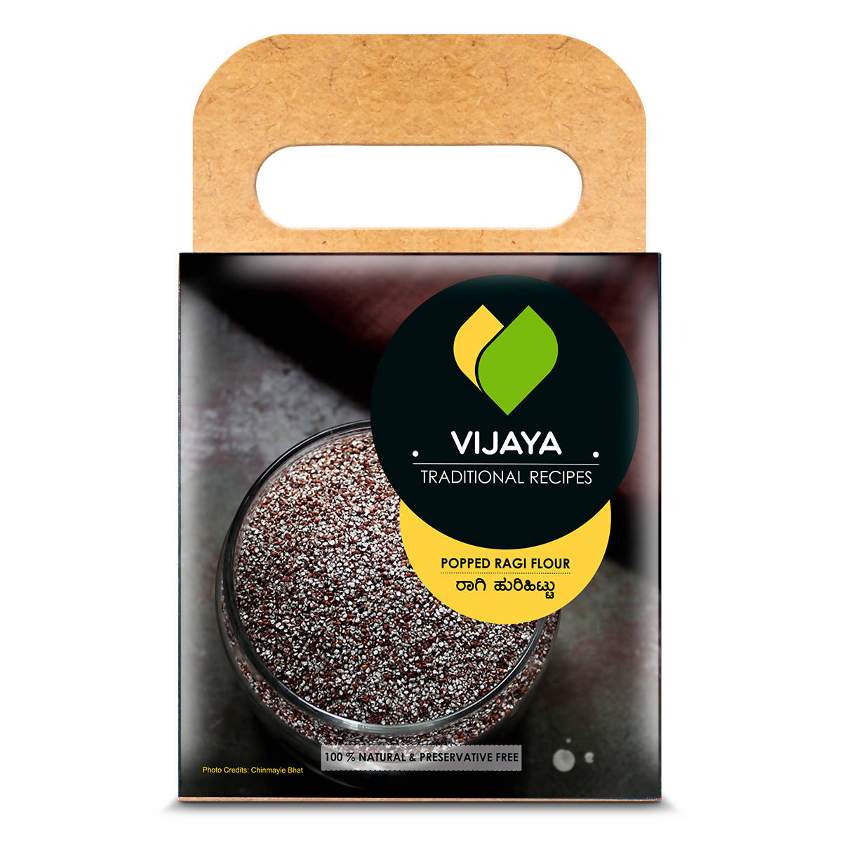 Vijaya Traditional Recipes OneScoop Ragi Hurihittu (Ragi Popped Flour) - Swadesiicart