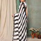 Aafreen Partywear Designer Balck & White Georgette Fancy Saree