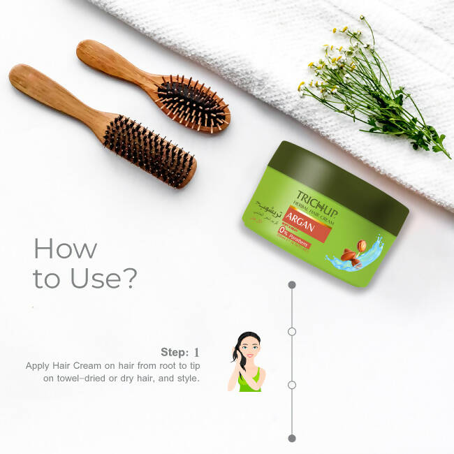 Vasu Healthcare Trichup Argan Herbal Hair Cream - Limited Time Offer - Swadesiicart