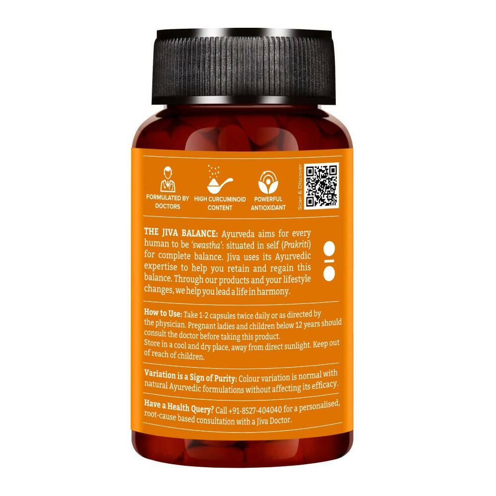 Jiva Ayurveda Turmeric Capsules - Swadesiicart