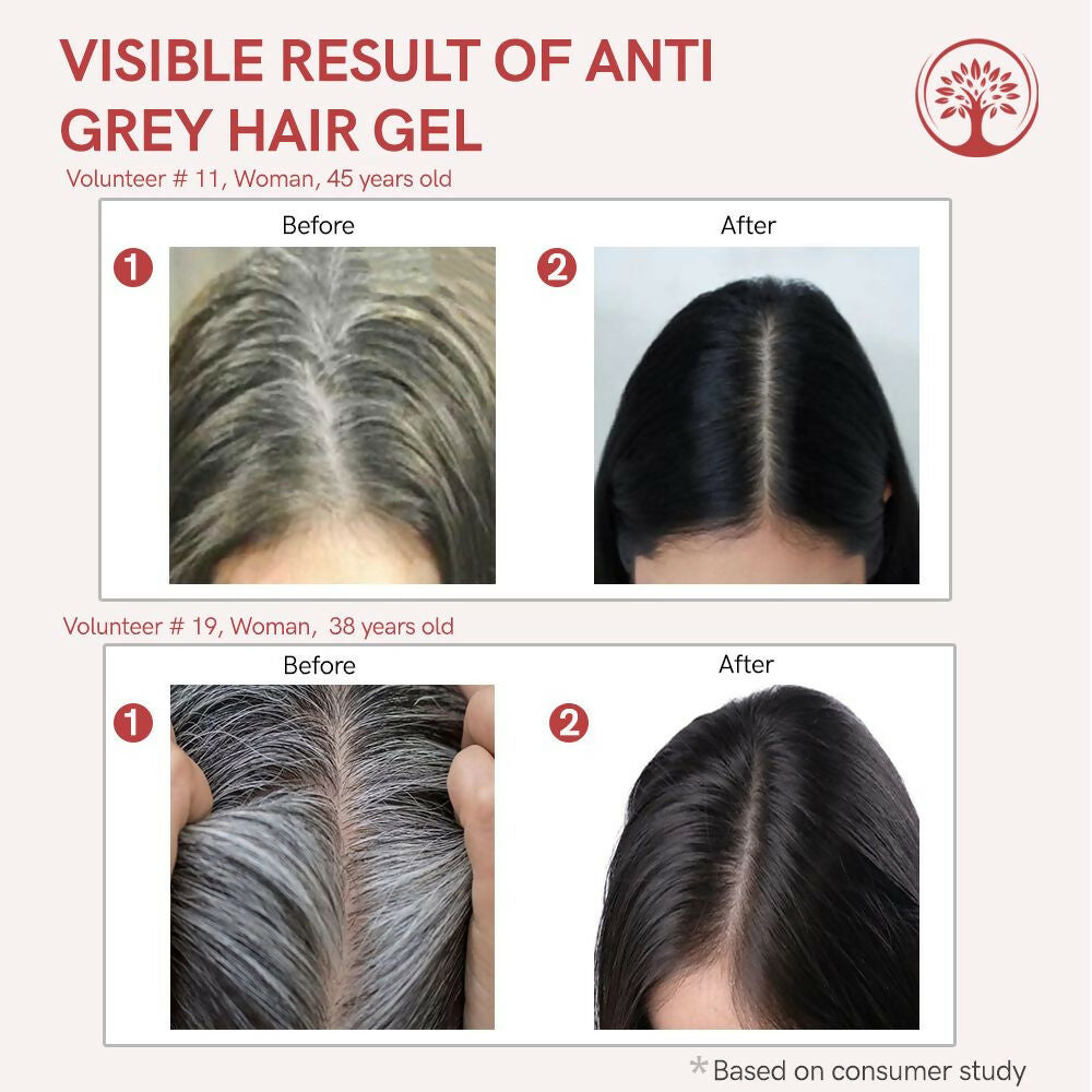 Ivory Natural Grey Gel For Hair Restore Natural Dark Shine And Luster | Swadesiicart