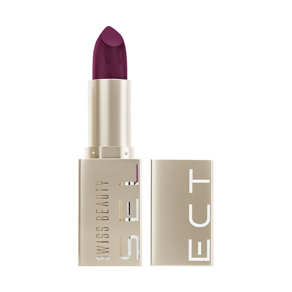 Swiss Beauty Select Creme Touch Hydrating Lipstick - 12 Worthy Wine | Swadesiicart