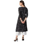 Anubhutee Women's Rayon Black Kurta Set | Swadesiicart