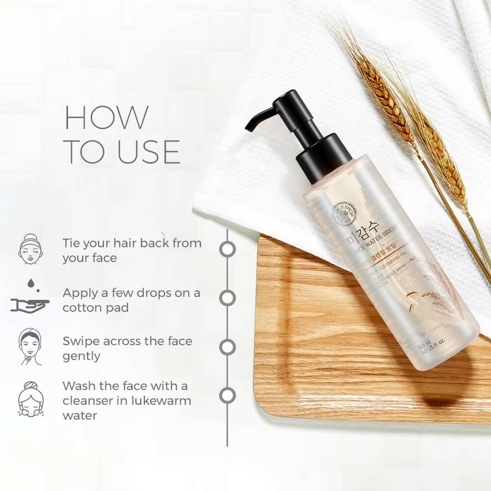 The Face Shop Rice Water Bright Rich Cleansing Oil - Korean Skincare | Swadesiicart
