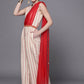 Ahalyaa Off White & Red Printed Basic Jumpsuit - Swadesiicart