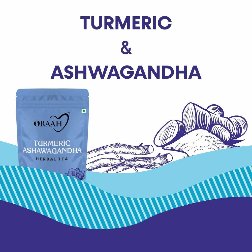 Oraah Turmeric Ashwagandha Herbal Tea | Swadesiicart