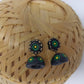 Terracotta Small Jhumkas With Studs-Black
