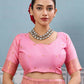 Shree Shyam Fashion Light Pink Silk Saree