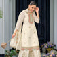 Anaita White Premium Embroidered Chinon Readymade Salwar Suit (Free Size)