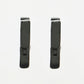 NVR Men's Black Rhodium-Plated Geometric Shape Stainless Steel Studs Earring | Swadesiicart
