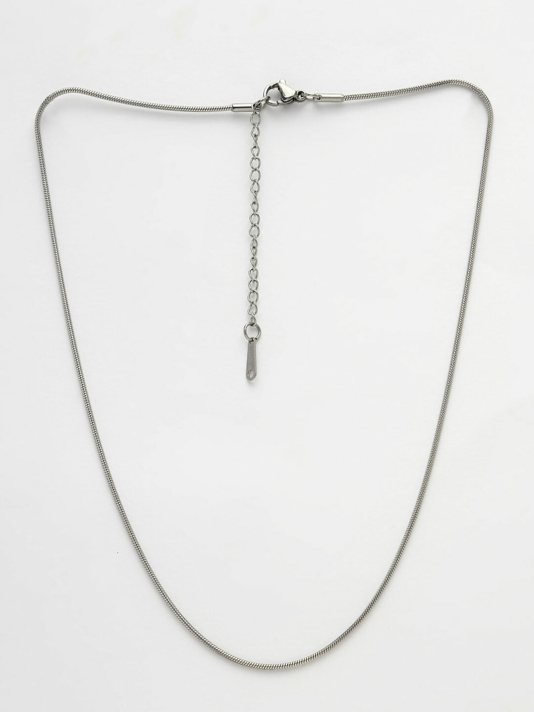 NVR Women's Set of 2 Silver & Gold Rhodium-Plated Minimal Chain | Swadesiicart