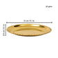Spillbox Gold-Toned Brass Plain Dotted Thali Pooja Essential | Swadesiicart