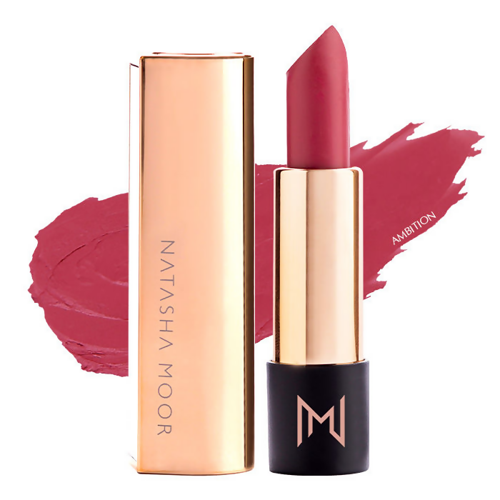 Natasha Moor Silk Suede Lipstick - Ambition - Swadesiicart