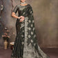 Joban Fashion Dark Green Woven Jacquard Banarasi Silk Sarees | Swadesiicart