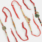 NVR Men Set of 4 Multicolor Radha Krishna & Peacock Design Rakhi With Roli Chawal | Swadesiicart