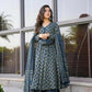 Aayaa Designer Printed Cotton Silk Suit - Multi Color