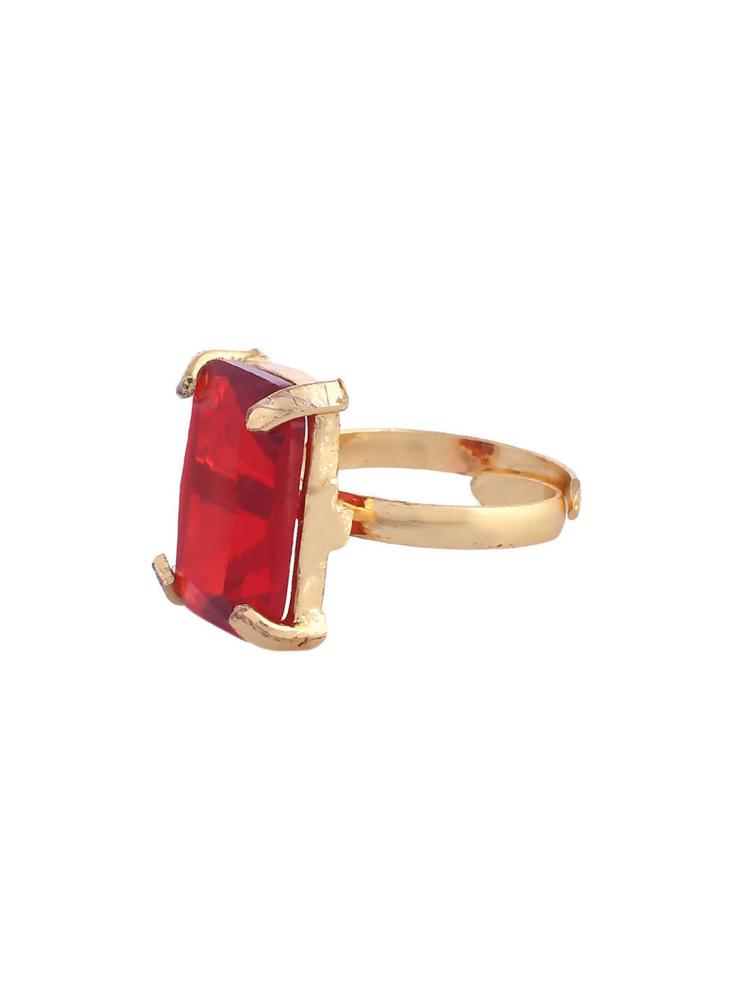 VOJ Women Gold Color stainless steel Ring - Swadesiicart