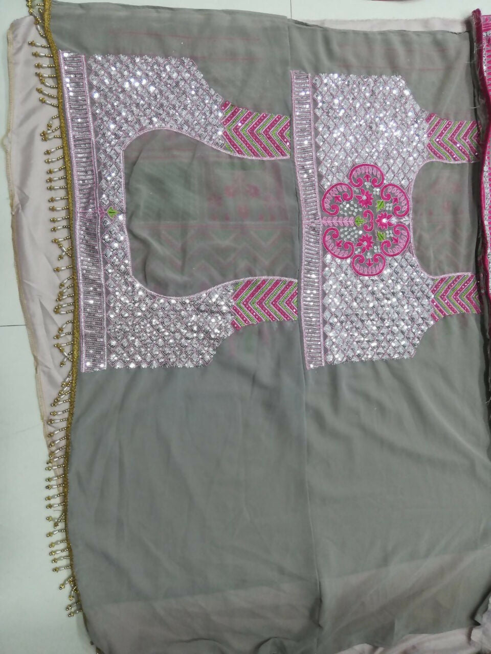 Jyoti Fashion Glamorous Multicolor Faux Georgette 3MM Sequins with Thread & Jari Embroidery Lehenga Choli with Dupatta | Swadesiicart