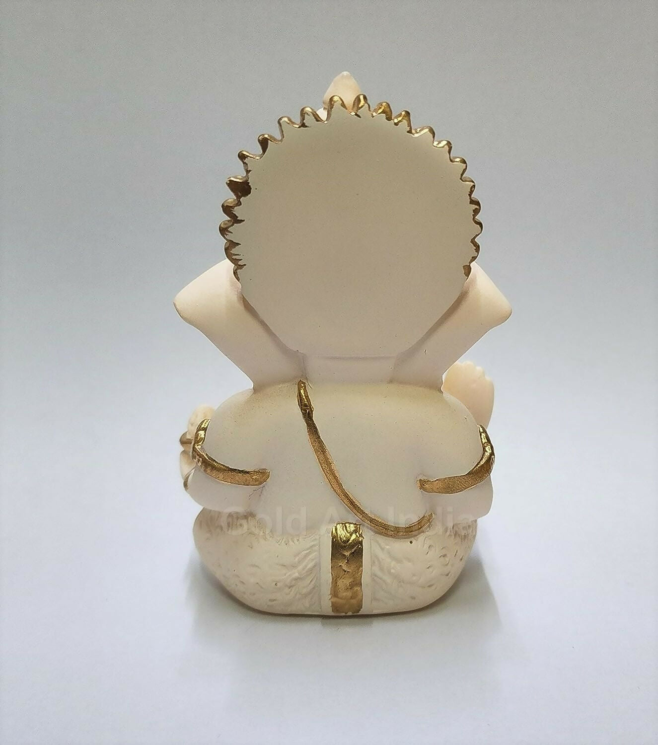 Gold Art India Peach Ivory Finish Ganesha Idol - Swadesiicart