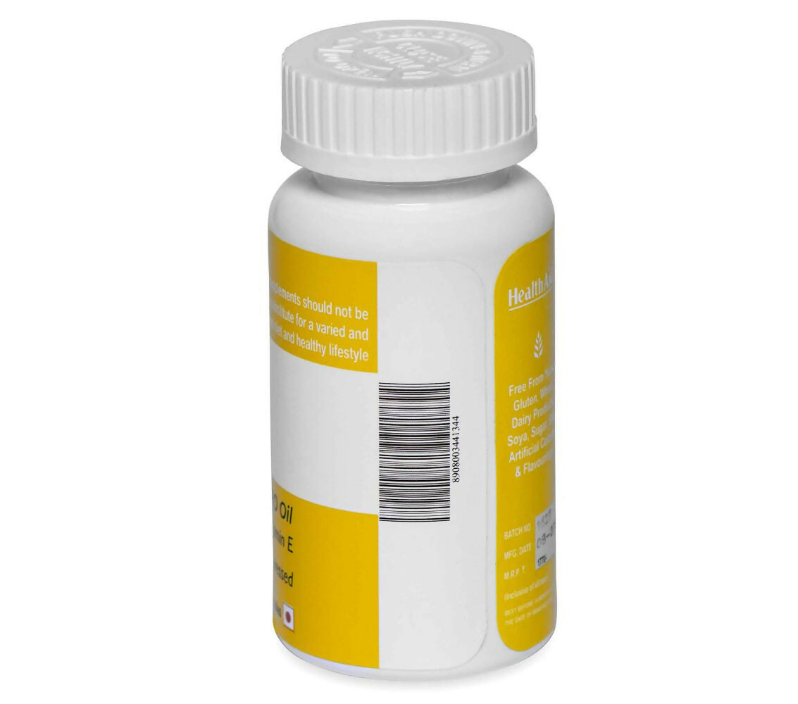 HealthAid Evening Primrose Oil 1000 mg With Vitamin E Softgel Capsules - Swadesiicart