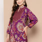 Ahalyaa Women's Traditional wear Tunic - Purple | Swadesiicart