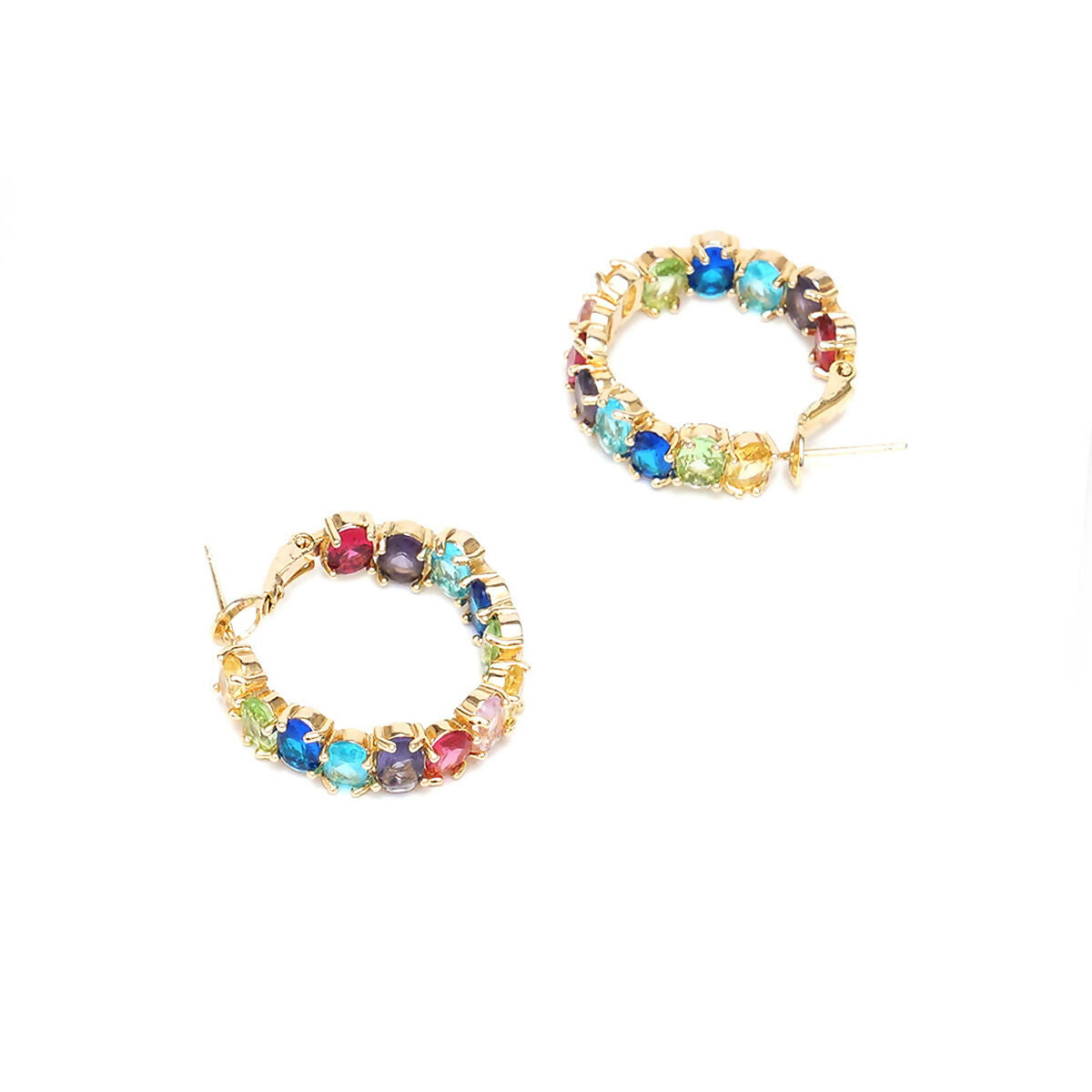 Multi Loops Gold Plated- Ruby Raang | Swadesiicart