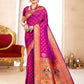 Shree Shyam Fashion Paithani Silk Purple Saree