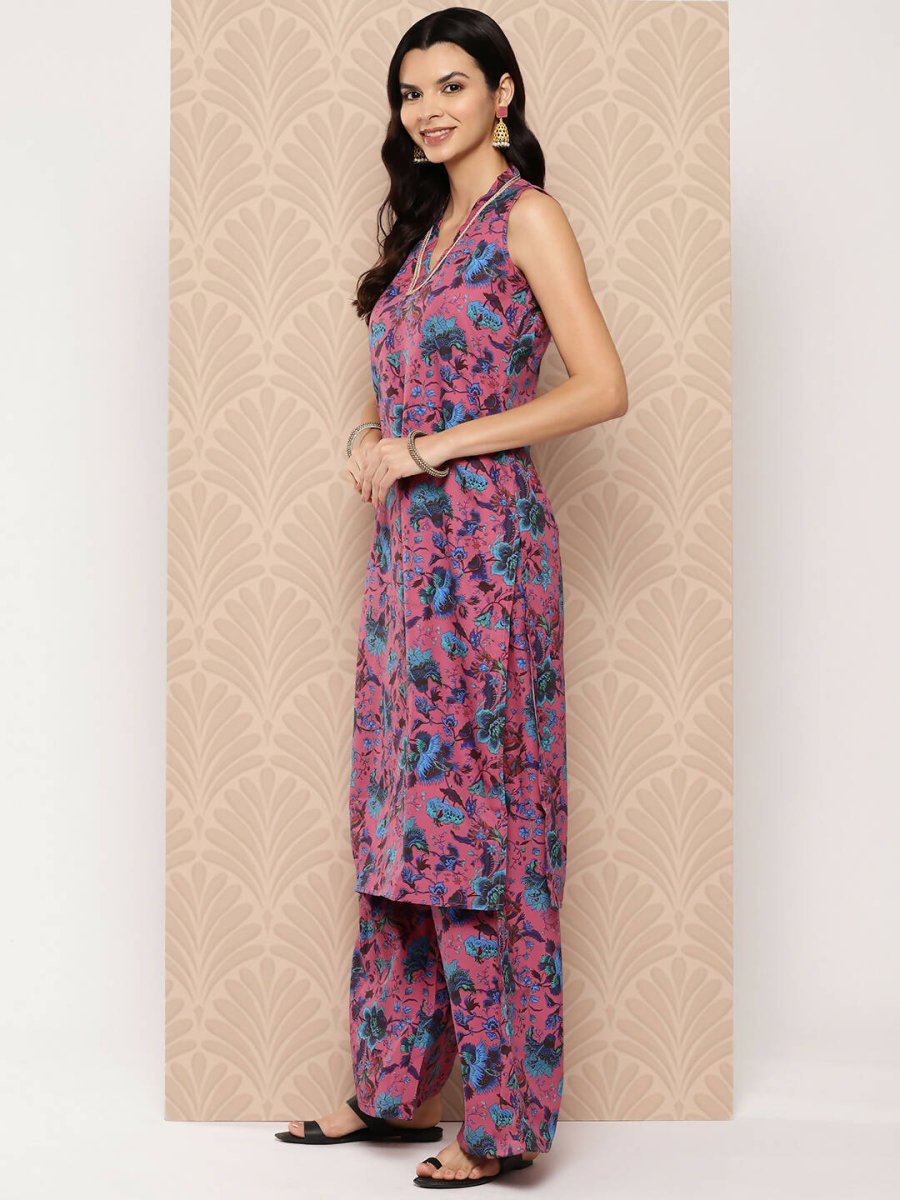 Ahalyaa Women's Traditional wear Kurta Set - Multi | Swadesiicart