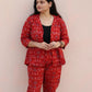 Earthyweaves AnandaRaga Sambalpuri Co-ord Set - Swadesiicart
