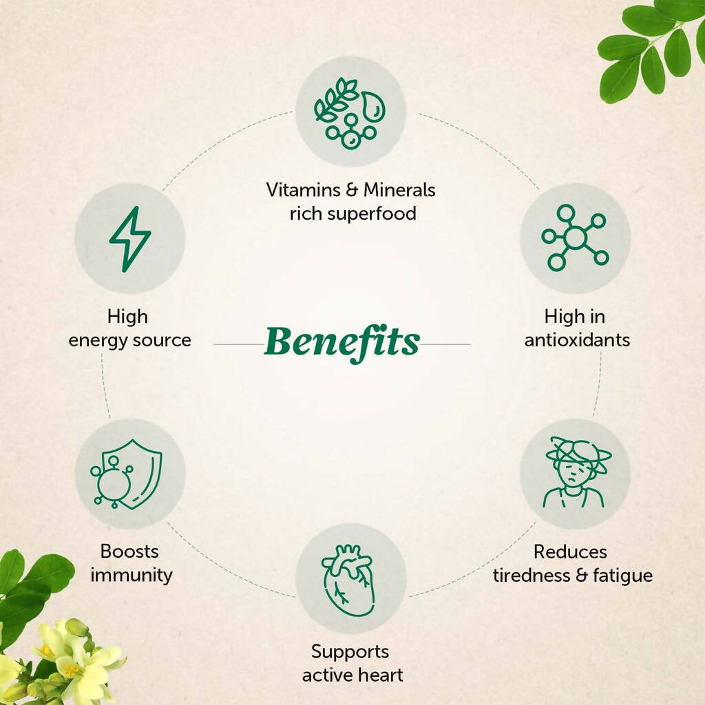 Neuherbs Organic Moringa Tablets - Swadesiicart