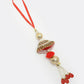 NVR Women & Men Set of 2 Gold & Red Kundan-Studded Bhaiya Bhabhi Rakhi With Roli Chawal | Swadesiicart