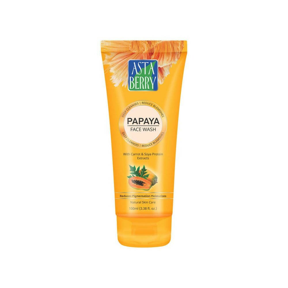 Astaberry Papaya Face Wash-Reduces Pigmentation & Moisturizes - Swadesiicart