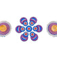Kundan HandiKrafts Designer Double Round Blue (Baby) - Swadesiicart
