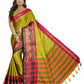 Vamika Banarasi Silk Mehandi Green Weaving Saree | Swadesiicart