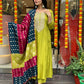 The52 Lemons Women's Gorgeous Embroidered Viscose Chanderi Fabric Straight Kurta Pant with Dupatta Set - Swadesiicart
