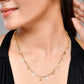 VOJ Gold-Polished Designer Chain For Women With AD Stone And Leaf | Swadesiicart