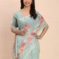 Shree Shyam Fashion Linen Cotton Sea Green Saree