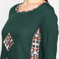 NOZ2TOZ Women's Green Printed Kurta- (1pc set) - Swadesiicart