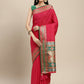 Shree Shyam Fashion Silk Blend Maroon Saree