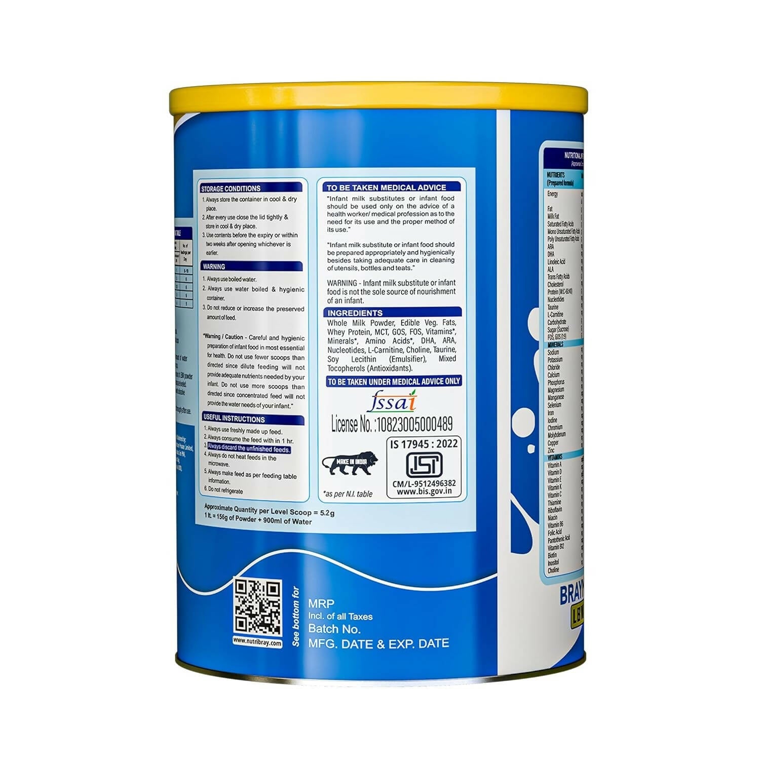Braymil Pre-Term Formula LBW for the Preterm Baby Powder | Swadesiicart