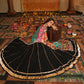 AI Fashion Black Georgette Designer Navratri Wear Lehenga Choli Collection
