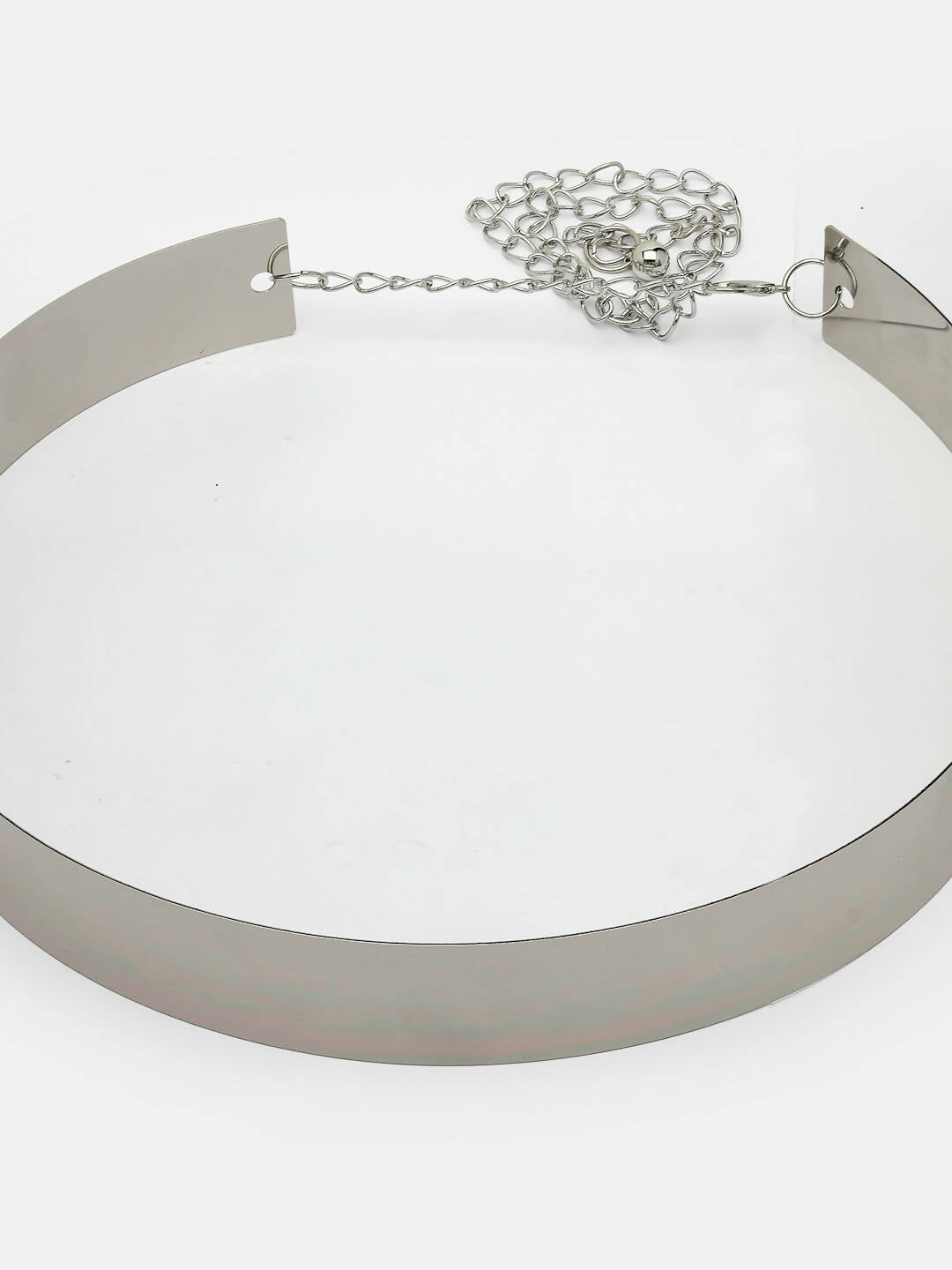 NVR Women Circular Silver Plated Adjustable Broad Belt | Swadesiicart