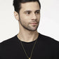 NVR Men Gold-Polished Geomatric Pendent With Chain | Swadesiicart