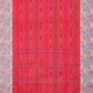 Exclusive Collection 100% Pure Cotton Red Tant Saree With Hand Weaving Work - Swadesiicart