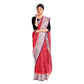 Exclusive Collection 100% Pure Cotton Red Tant Saree With Hand Weaving Work - Swadesiicart