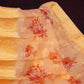 Baby Pink Colour With Golden Blouse Floral Print Semi Chanderi Saree By Gayathri Reddy Designer Studio | Swadesiicart