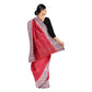 Exclusive Collection 100% Pure Cotton Red Tant Saree With Hand Weaving Work - Swadesiicart
