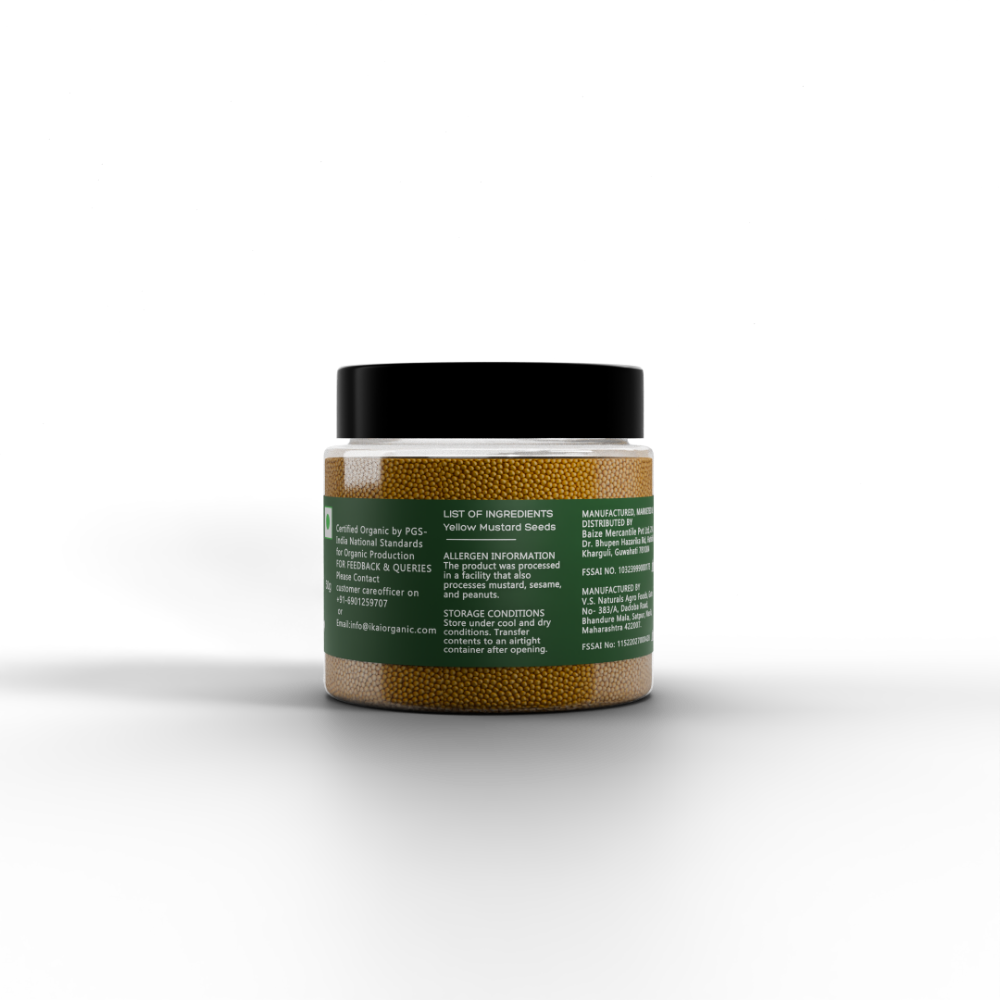 IKAI Organic Yellow Mustard Seeds - Swadesiicart